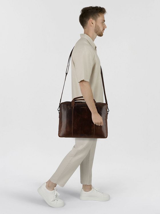 Greenburry Newport Dokumenttaske Læder 43 cm Laptoprum