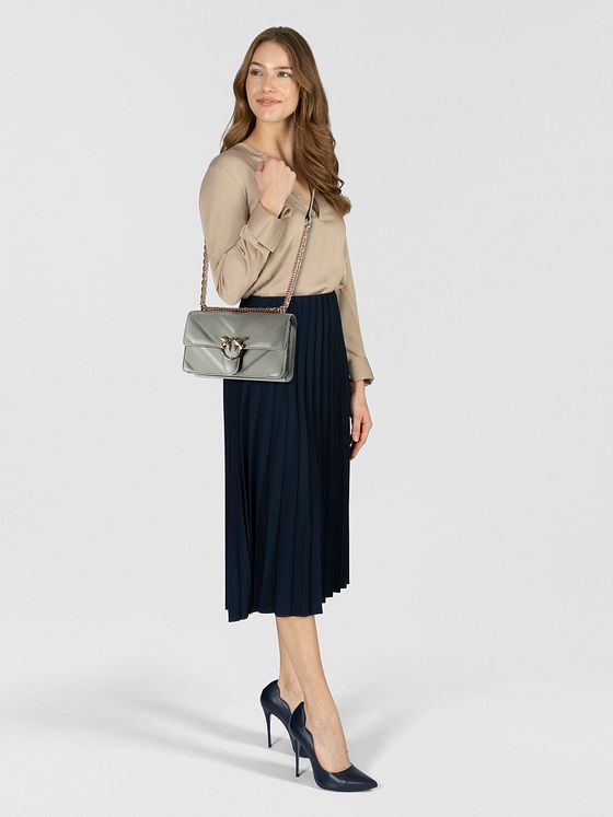 PINKO Love One Mini Skuldertaske Læder 20.5 cm