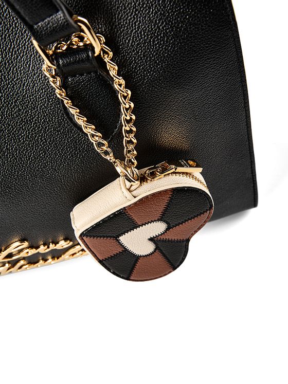 Love Moschino Heart Charm Taška přes rameno Kůže 35 cm