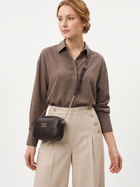 Patrizia Pepe Crossbody-laukku Nahka 19 cm Patrizia Pepe Crossbody-laukku Nahka 19 cm