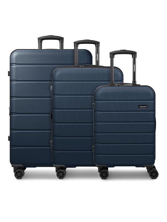 Saxoline Miami 4 kolečka Sada kufrů 3-dílný s roztažitelným záhybem