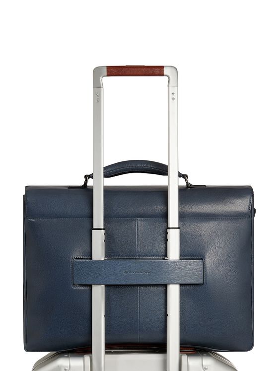 Piquadro Solm Dokumenttaske Læder 42 cm Laptoprum