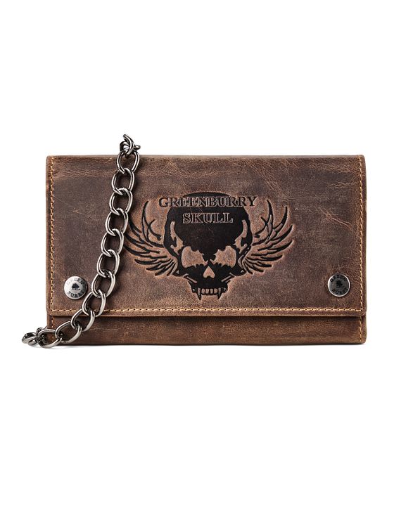 Greenburry Biker Pung RFID-beskyttelse Læder 17 cm