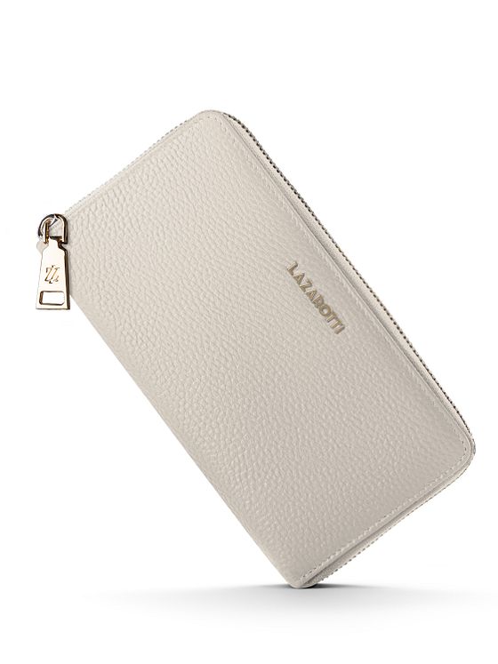 Lazarotti Bologna Leather XL Peněženka na zip Kožená 19 cm