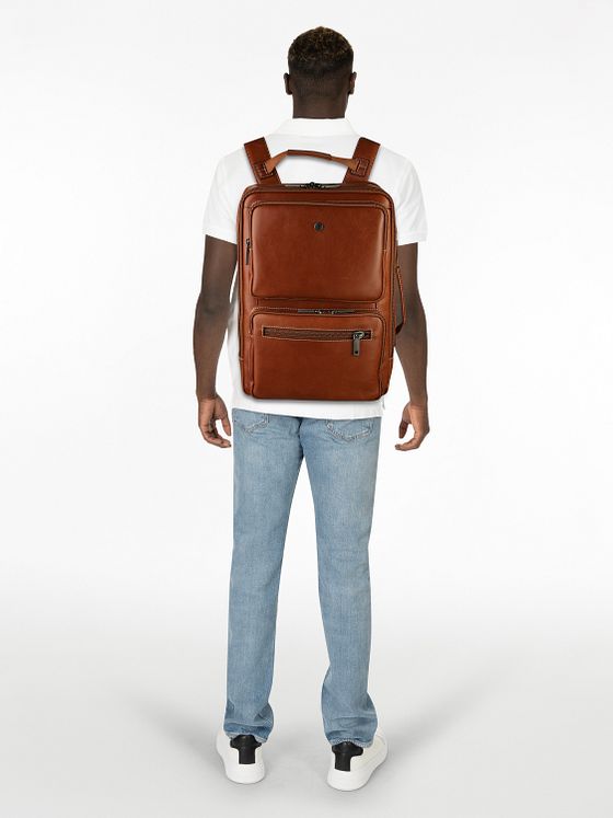 Jekyll & Hide Business batoh RFID ochrana Kůže 43 cm Kapsa na notebook