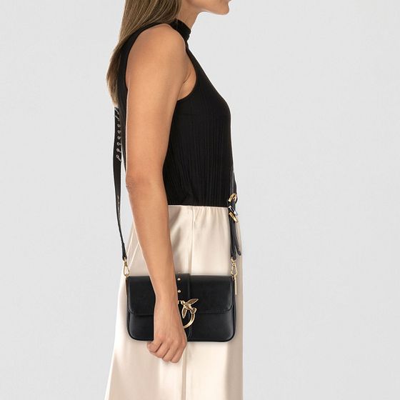 PINKO Love One Skuldertaske Læder 22 cm