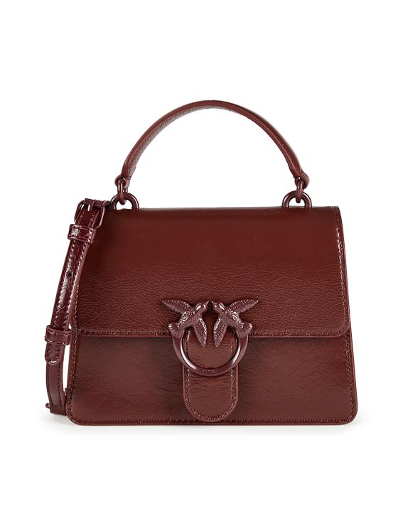 PINKO Love One Top Mini Håndtaske Læder 20 cm