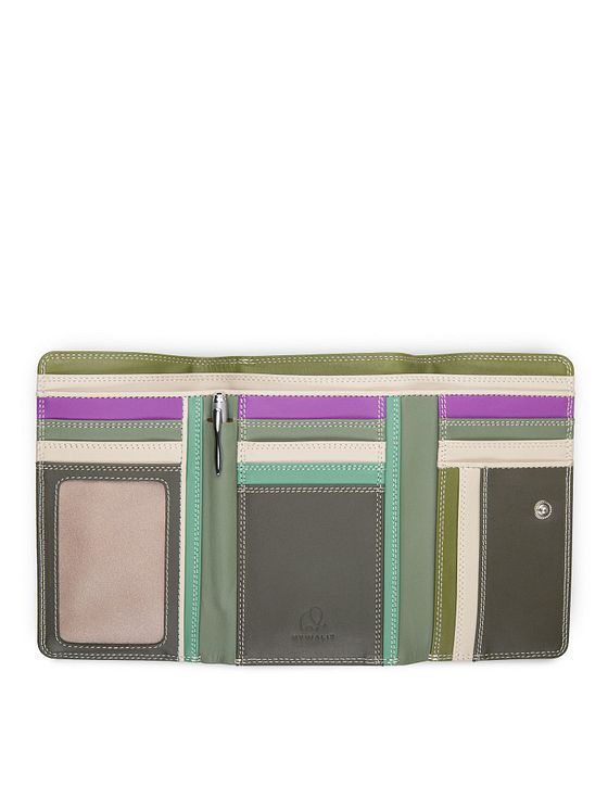 Mywalit Medium Tri-fold pung i læder 14 cm
