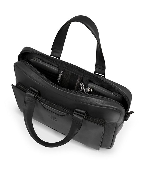 Piquadro Ael Dokumenttaske Læder 37 cm Laptoprum