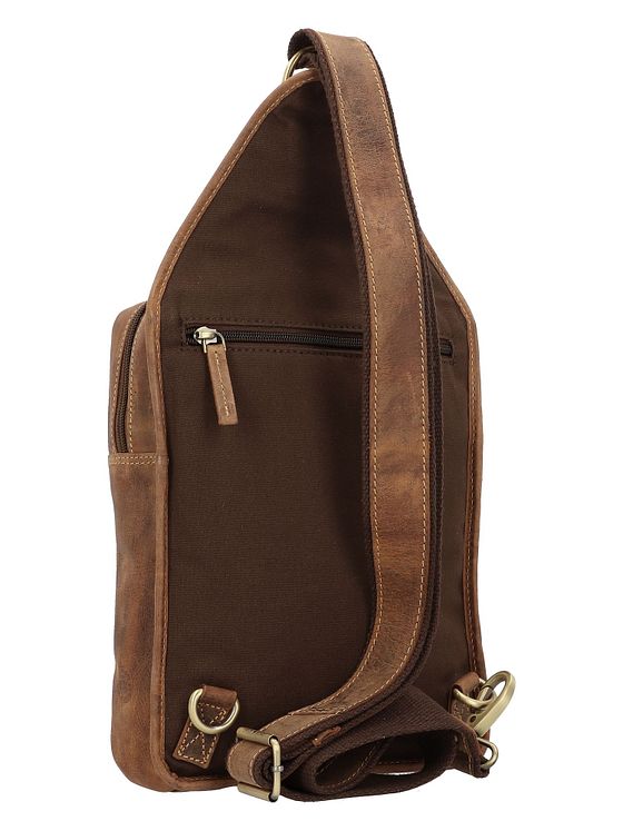 Greenburry Vintage skuldertaske i læder 41 cm