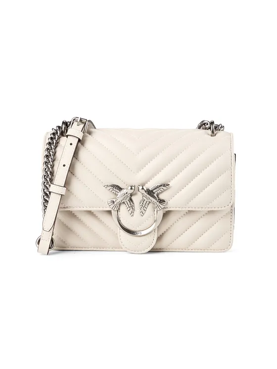 PINKO Love One Bolsa de hombro Piel natural 21 cm PINKO Love One Bolsa de hombro Piel natural 21 cm