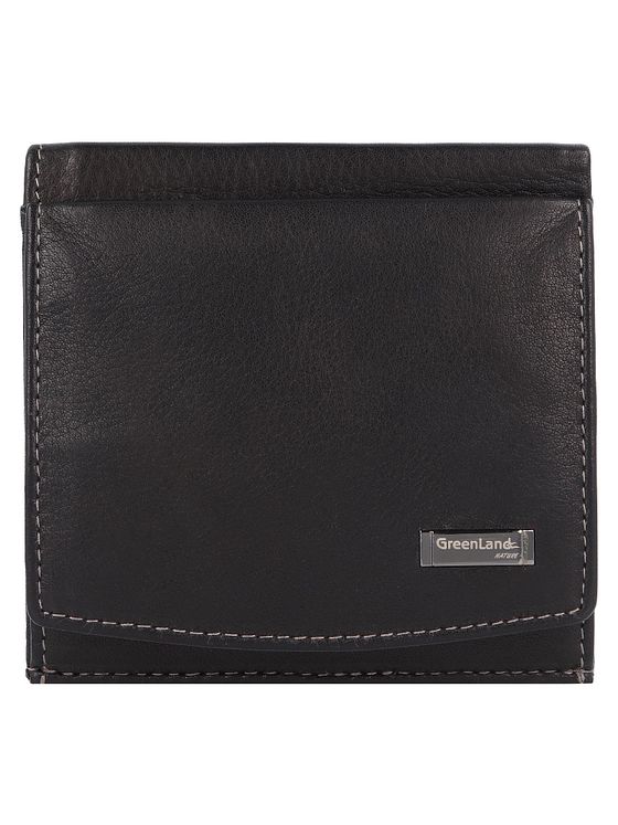 Greenland Nature Sort nappa-pung i RFID-læder 9,5 cm
