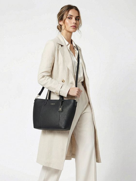 Lazarotti Bologna læder shopper crossbody taske læder 31 cm