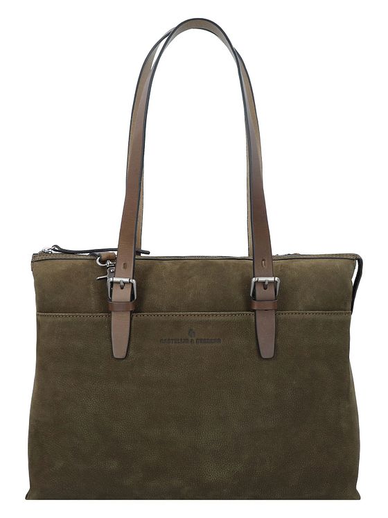 Castelijn & Beerens Nubuck Skuldertaske Læder 40 cm Laptoprum