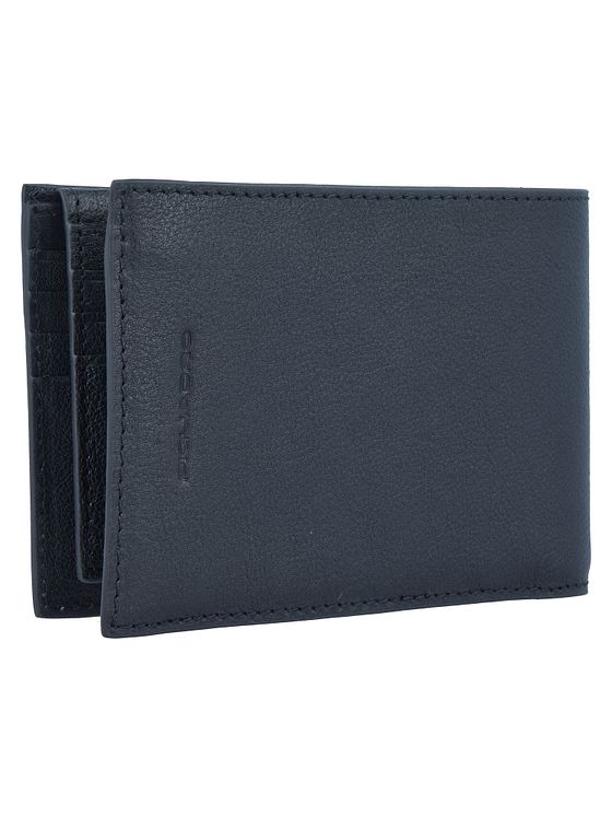 Piquadro Sort firkantet pung i RFID-læder 12,5 cm Piquadro Sort firkantet pung i RFID-læder 12,5 cm