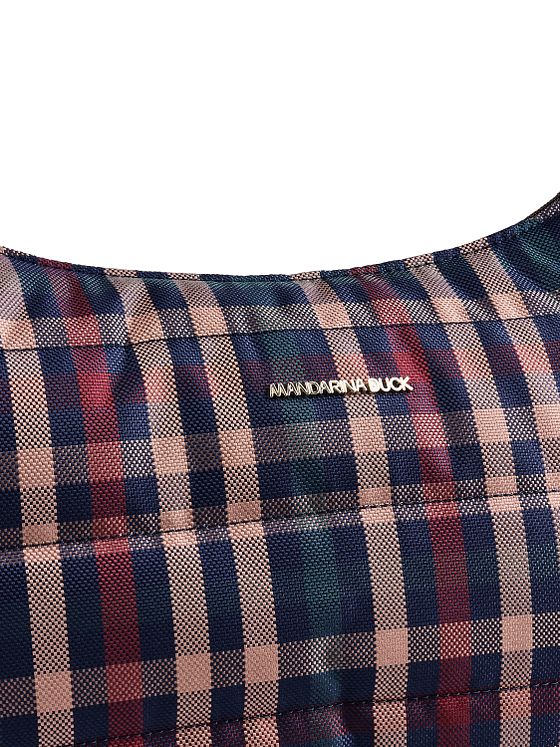 Mandarina Duck Tartan Skuldertaske 36 cm Mandarina Duck Tartan Skuldertaske 36 cm