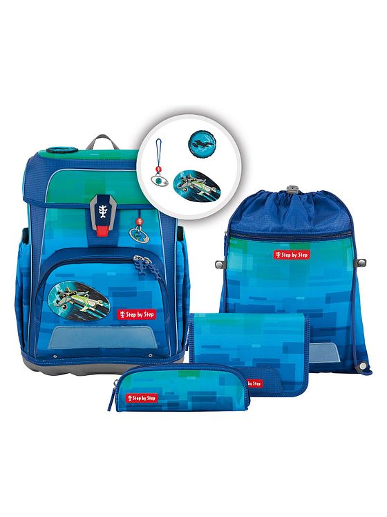 Step by Step Cloud Ocean Skoleransel-sæt Step by Step Cloud Ocean Skoleransel-sæt