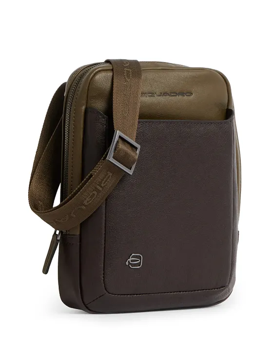 Piquadro Black Square Bolsa de hombro Piel natural 17 cm Piquadro Black Square Bolsa de hombro Piel natural 17 cm
