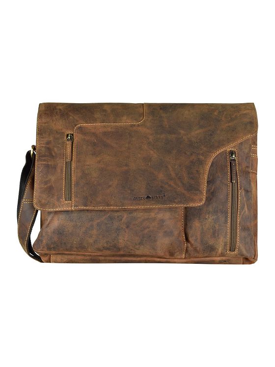 Greenburry Vintage Revolver Bag skuldertaske læder 40 cm