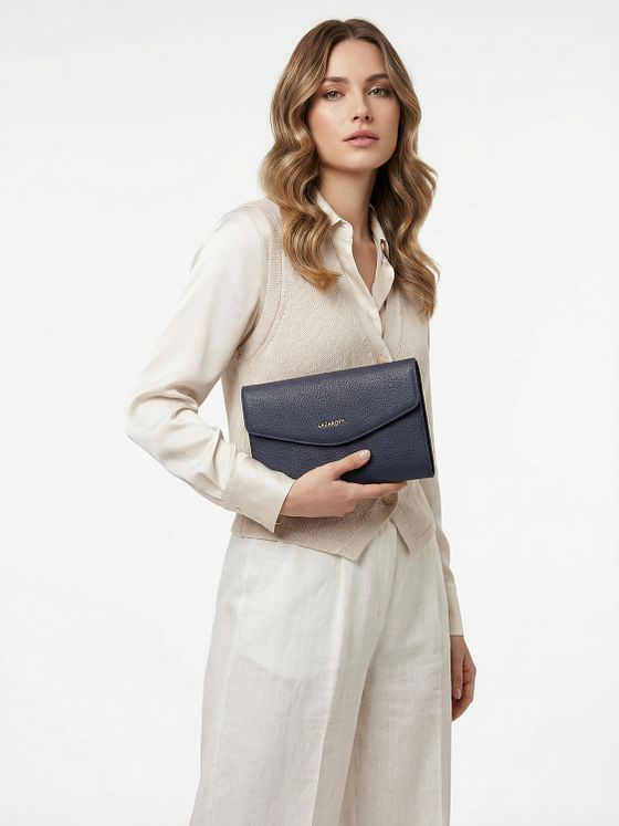 Lazarotti Bologna Leather Clutch skuldertaske i læder 23 cm