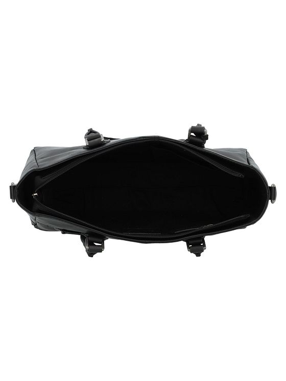 Greenburry Pure Black Håndtaske Læder 33 cm