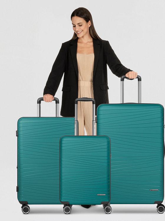 Franky Dallas 3.0 4-hjulet kuffertsæt 3-delt med strækfolder