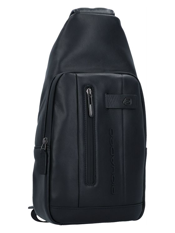 Piquadro Urban skuldertaske i læder 39 cm