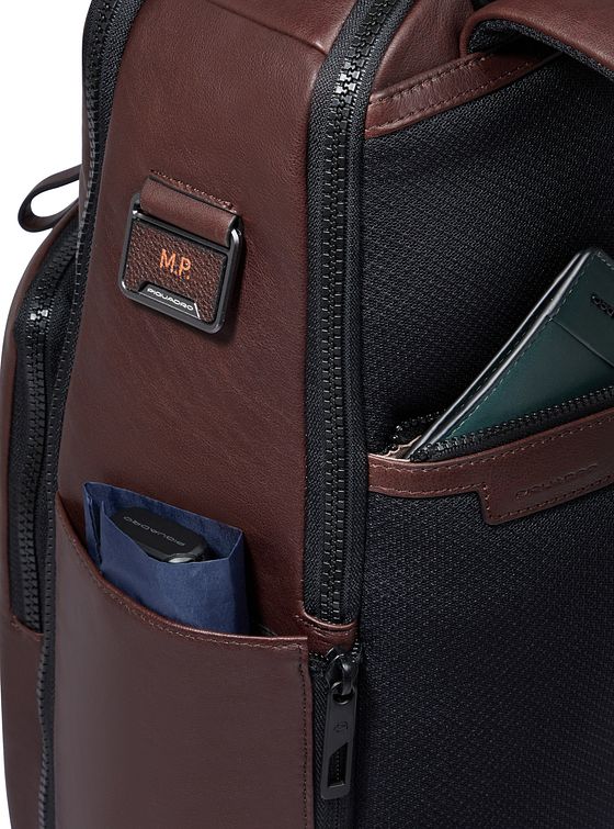Piquadro Harper rejserygsæk læder 42 cm rum til bærbar computer Piquadro Harper rejserygsæk læder 42 cm rum til bærbar computer