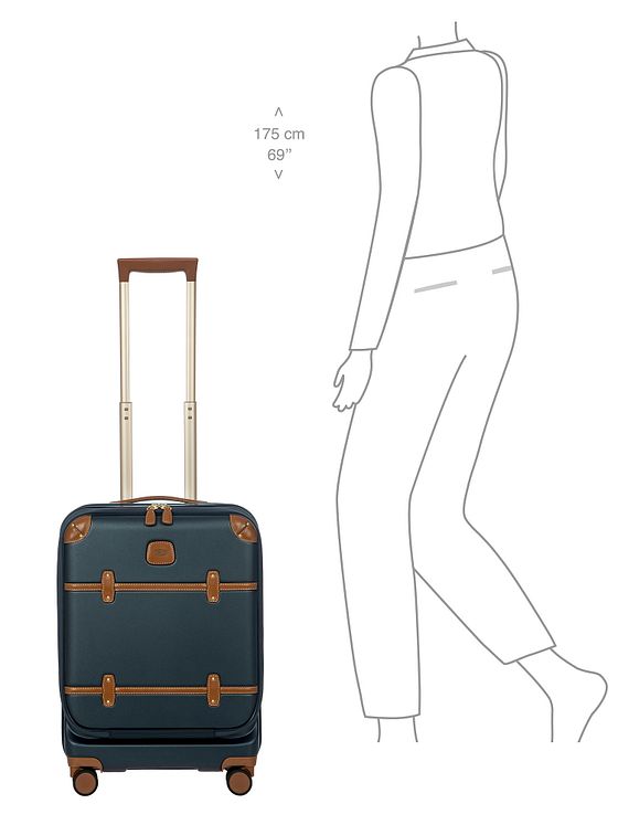 Bric's Bellagio 4 hjul Kabinetrolley 55 cm med strækfold