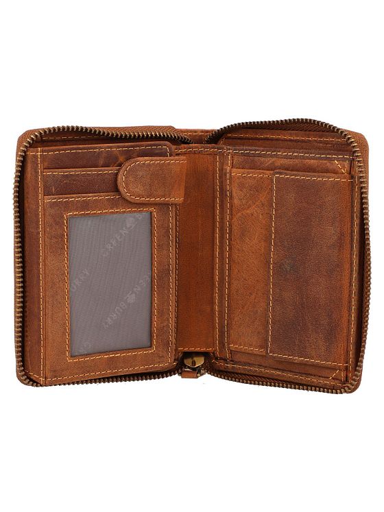 Greenburry Vintage pung med stjernetegn i læder 10 cm