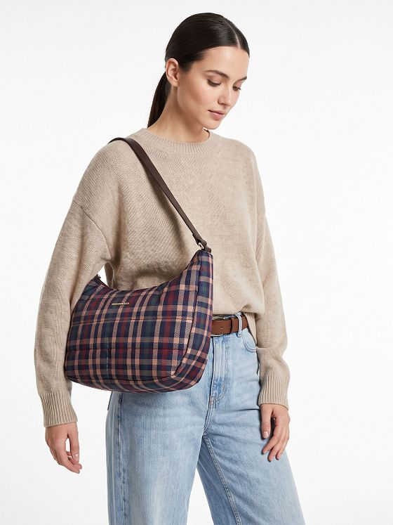 Mandarina Duck Tartan Skuldertaske 36 cm Mandarina Duck Tartan Skuldertaske 36 cm