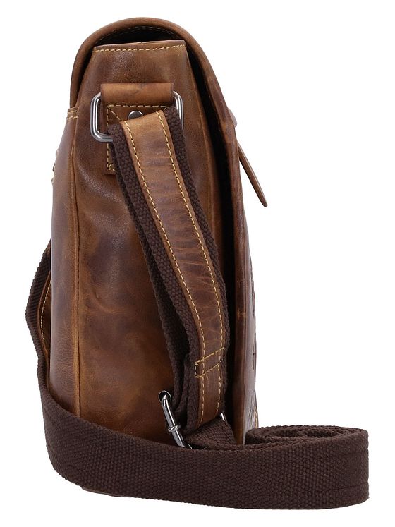 Greenburry Vintage Cafe-Racer skuldertaske i læder 23 cm