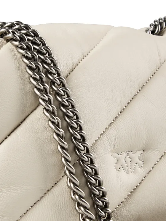 PINKO Love Puff Bolsa de hombro Piel natural 27 cm PINKO Love Puff Bolsa de hombro Piel natural 27 cm