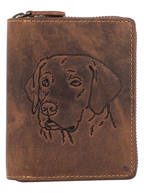 Greenburry Vintage pung med stjernetegn i læder 10 cm Greenburry Vintage pung med stjernetegn i læder 10 cm