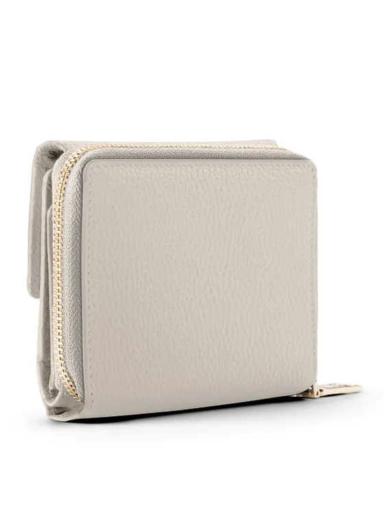 Lazarotti Cartera de piel «Bologna» con cremallera envolvente, 12 cm