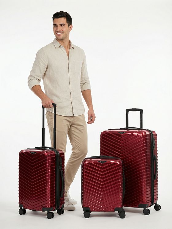 Redolz Essentials 18 4 kolečka Sada kufrů 3-dílný s roztažitelným záhybem