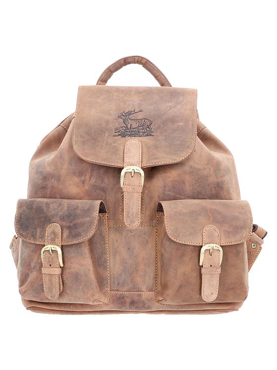 Greenburry Vintage rygsæk i læder 40 cm