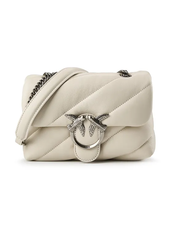 PINKO Love Puff Bolsa de hombro Piel natural 27 cm PINKO Love Puff Bolsa de hombro Piel natural 27 cm