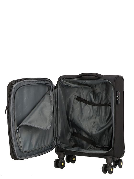 d & n Travel Line 9704 4 hjul Kabinetrolley S 55 cm med strækfold d & n Travel Line 9704 4 hjul Kabinetrolley S 55 cm med strækfold