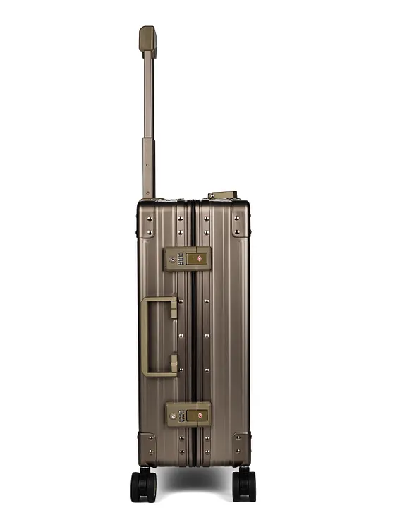 Aleon Traveler International kabinväska med 4-hjulig konstruktion i Aluminium, 55 cm