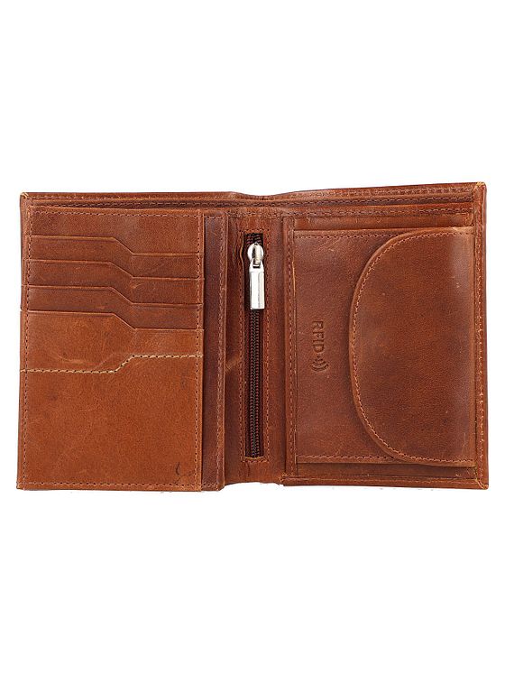 Mika Pung RFID-læder 9,5 cm Mika Pung RFID-læder 9,5 cm