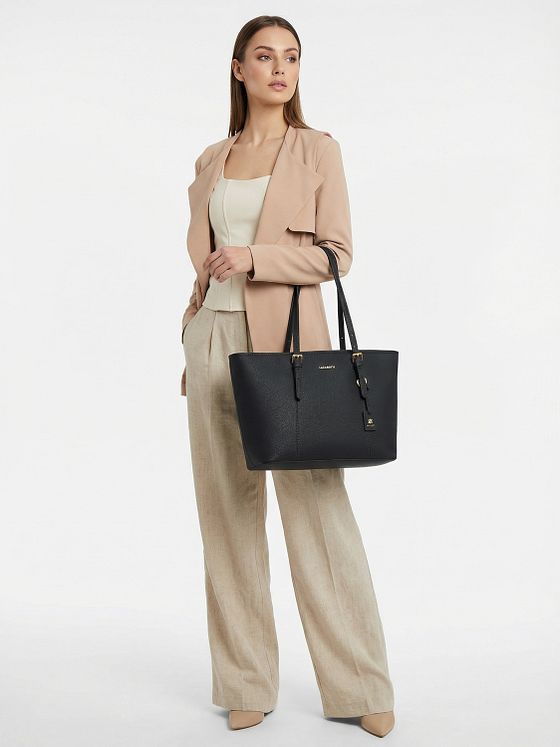 Lazarotti Bologna læder XL shopper taske læder 35 cm