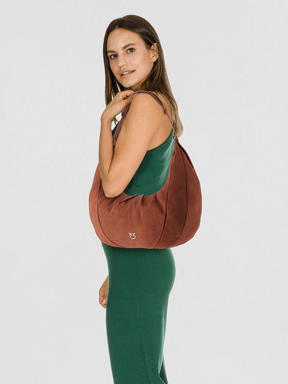 PINKO Slouchy Skuldertaske Læder 40 cm