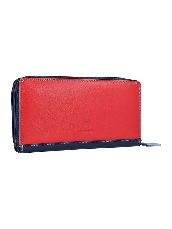 Mywalit Stor pung med dobbelt lynlås i læder 18 cm