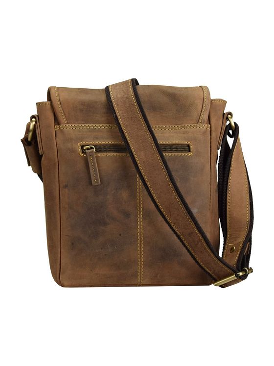 Greenburry Vintage skuldertaske i læder 23 cm