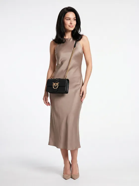 PINKO Love One Crossbody-laukku Nahka 21 cm