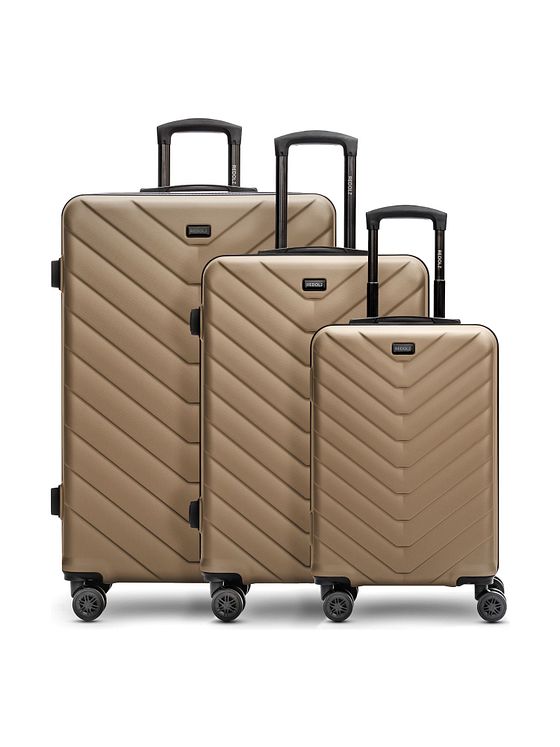 Redolz Essentials 07 3-SET 4 kolečka Sada kufrů 3-dílný