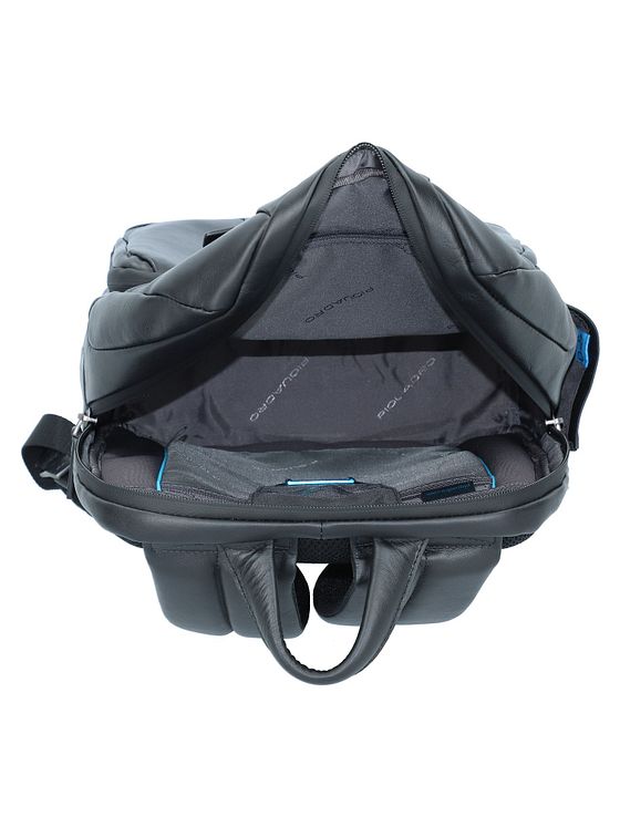 Piquadro Urban-rygsæk i læder 39 cm med rum til bærbar computer