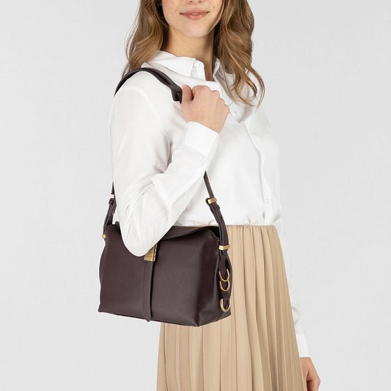 PINKO Saddle Skuldertaske Læder 23 cm PINKO Saddle Skuldertaske Læder 23 cm