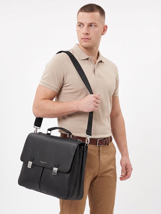 bugatti Valencia Asiakirjasalkku Nahka 43 cm Kannettavan tietokoneen taskun syvyys bugatti Valencia Asiakirjasalkku Nahka 43 cm Kannettavan tietokoneen taskun syvyys